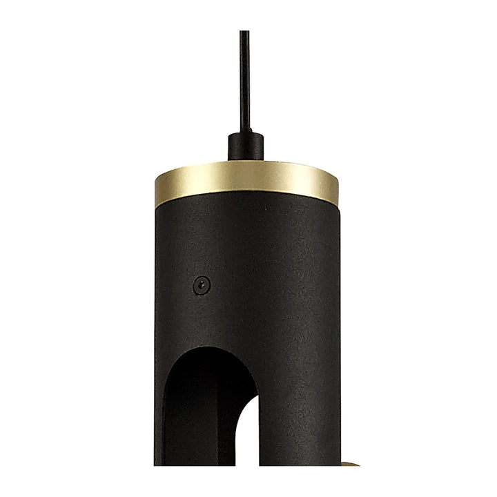 Nelson Lighting NL76699 Acoza Pendant LED Sand Black/Gold