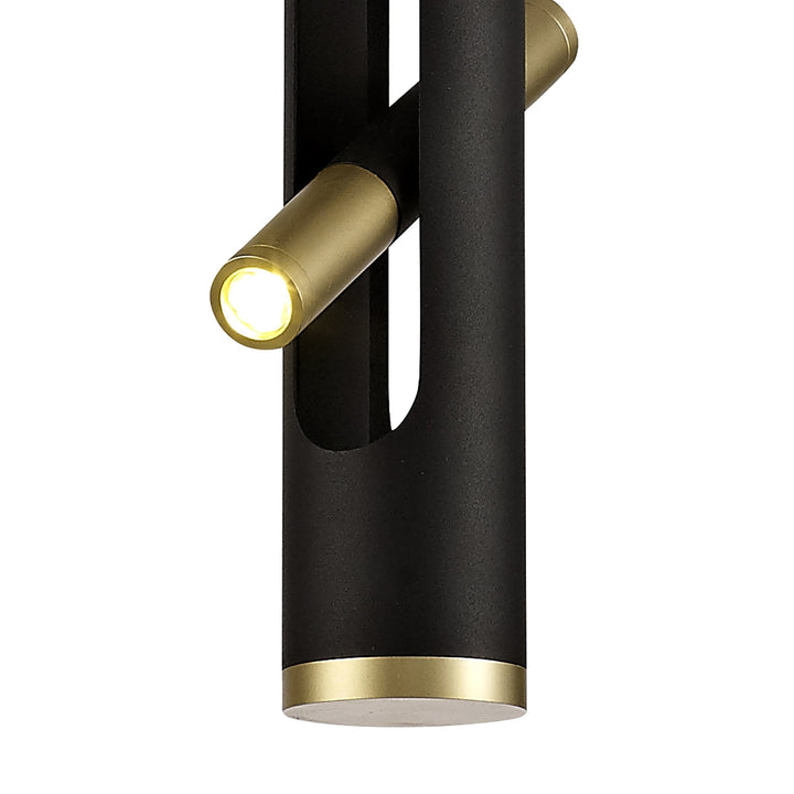 Nelson Lighting NL76699 Acoza Pendant LED Sand Black/Gold