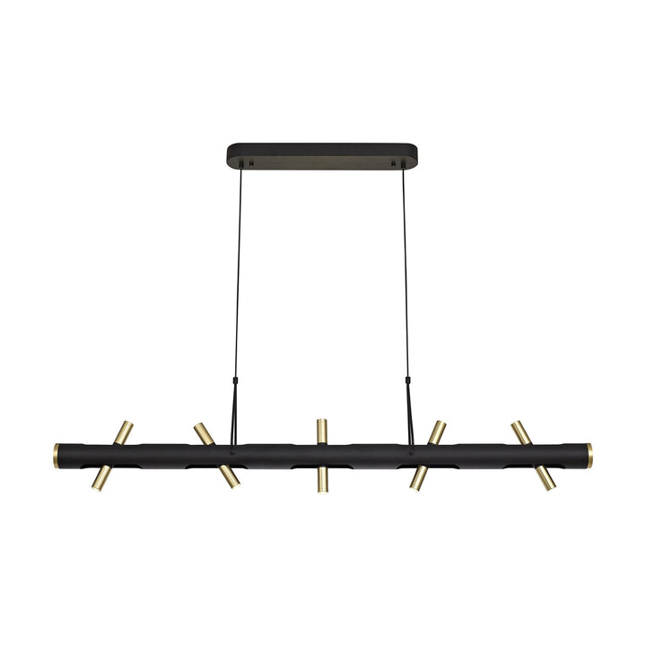 Nelson Lighting NL76719 Acoza Pendant LED Sand Black/Gold