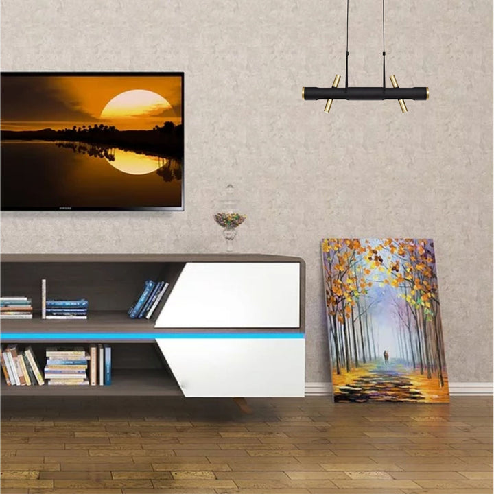 Nelson Lighting NL76719 Acoza Pendant LED Sand Black/Gold