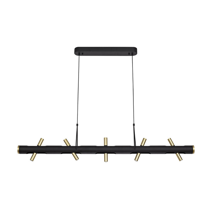 Nelson Lighting NL76719 Acoza Pendant LED Sand Black/Gold