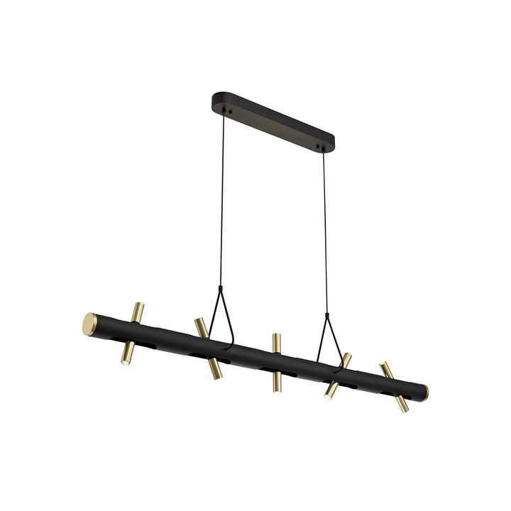 Nelson Lighting NL76719 Acoza Pendant LED Sand Black/Gold