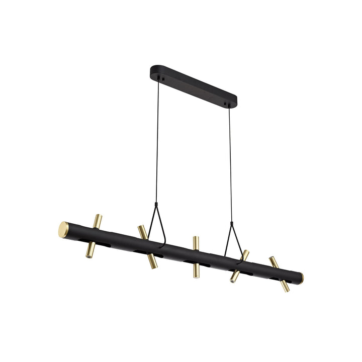 Nelson Lighting NL76719 Acoza Pendant LED Sand Black/Gold