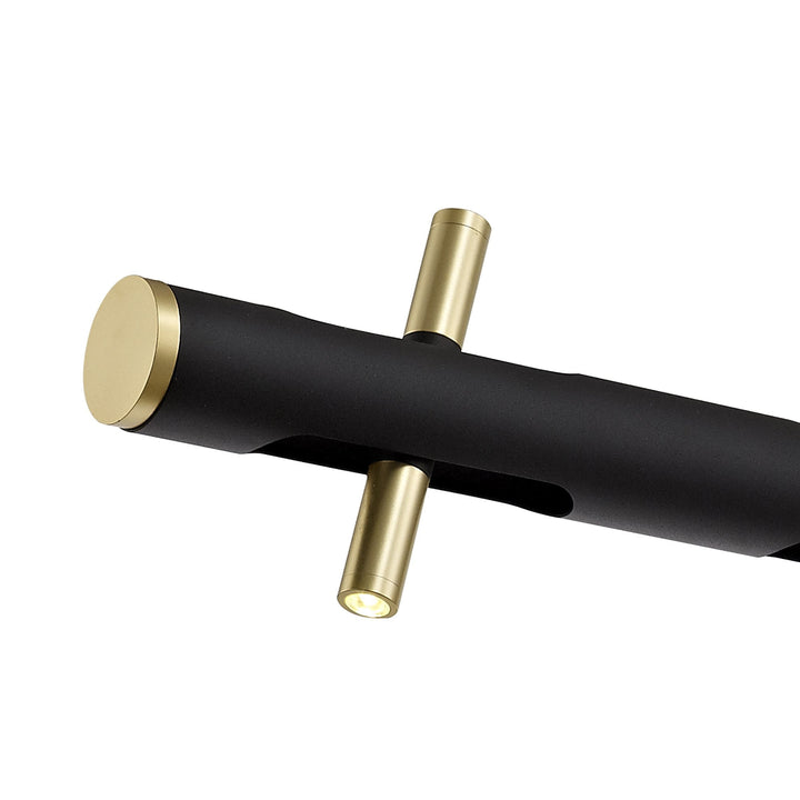 Nelson Lighting NL76719 Acoza Pendant LED Sand Black/Gold