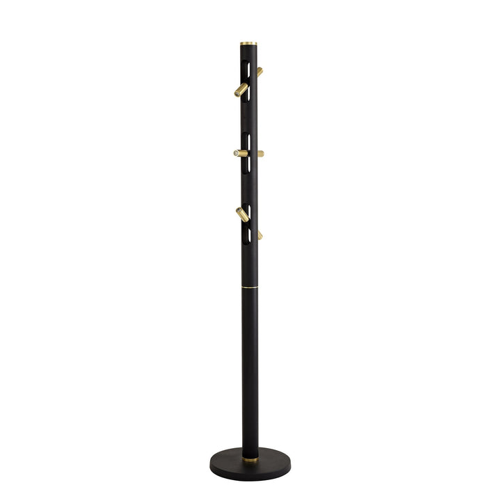 Nelson Lighting NL76749 Acoza Floor Lamp LED Sand Black/Gold