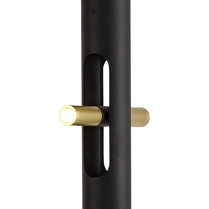 Nelson Lighting NL76749 Acoza Floor Lamp LED Sand Black/Gold