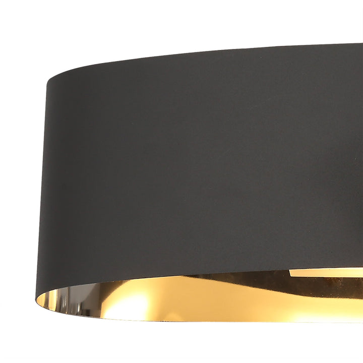 Nelson Lighting NL73699 Alba Wall Lamp LED Sand Anthracite/Polished Chrome