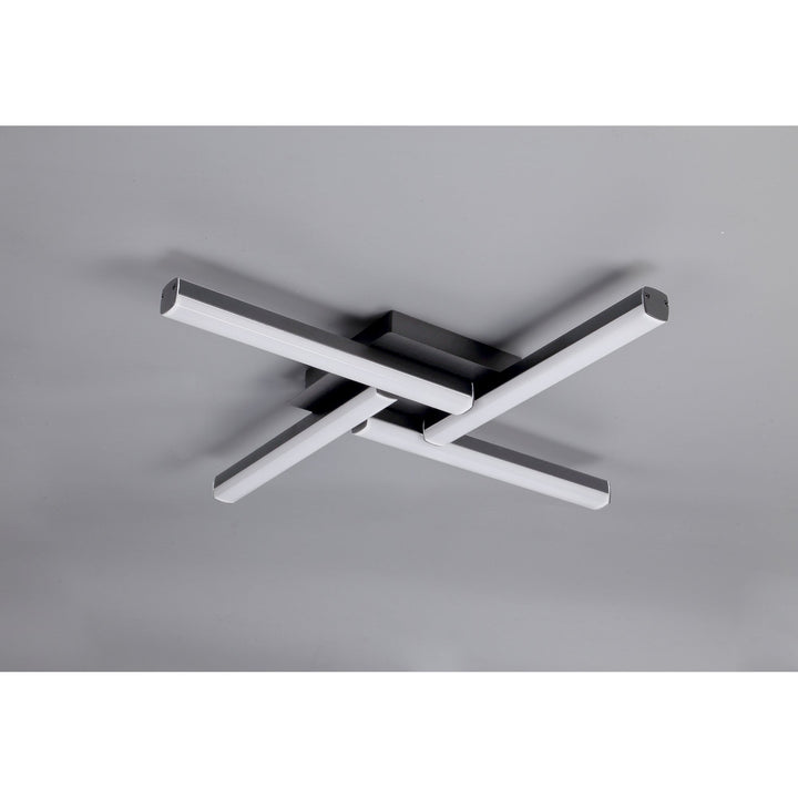 Nelson Lighting NL82149 Alfie LED 4 Light Ceiling Sand Black