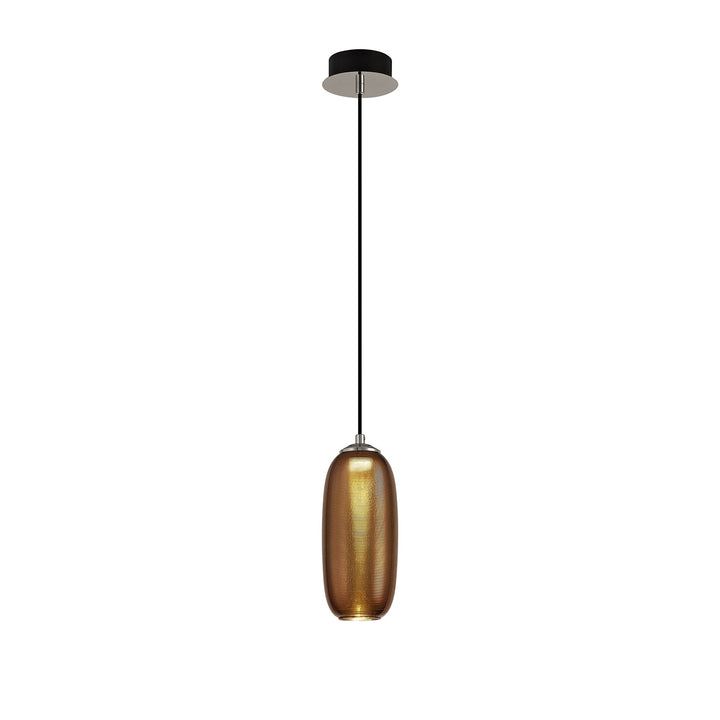 Nelson Lighting NL74359 Barter Pendant LED Copper/Black