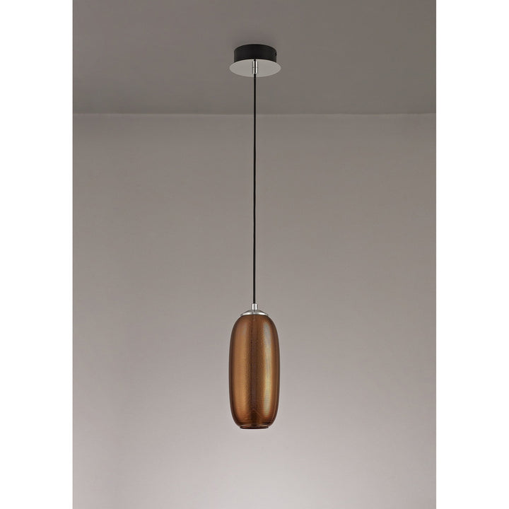 Nelson Lighting NL74359 Barter Pendant LED Copper/Black