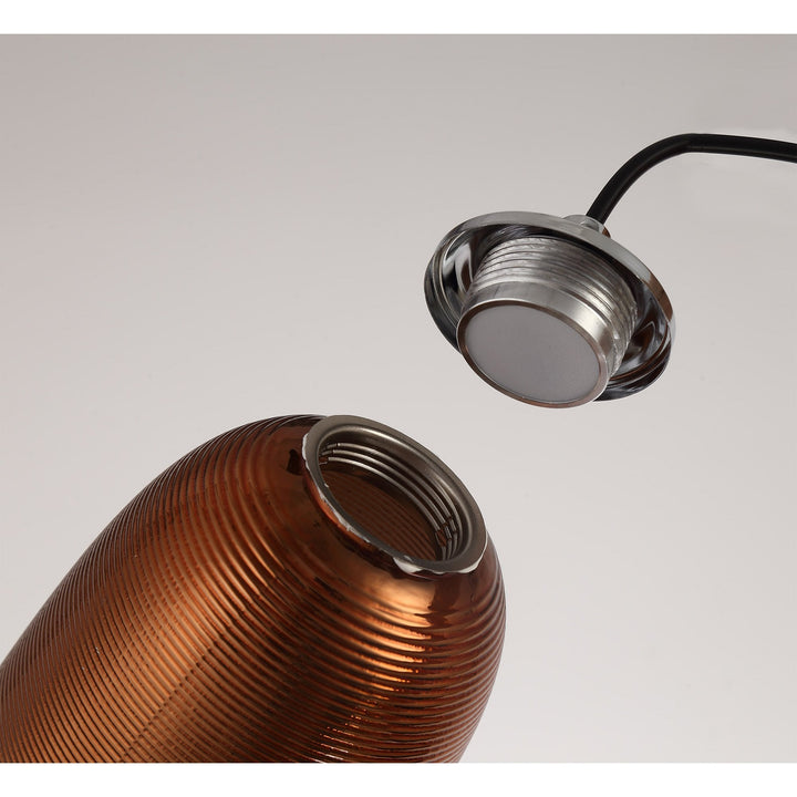 Nelson Lighting NL74359 Barter Pendant LED Copper/Black