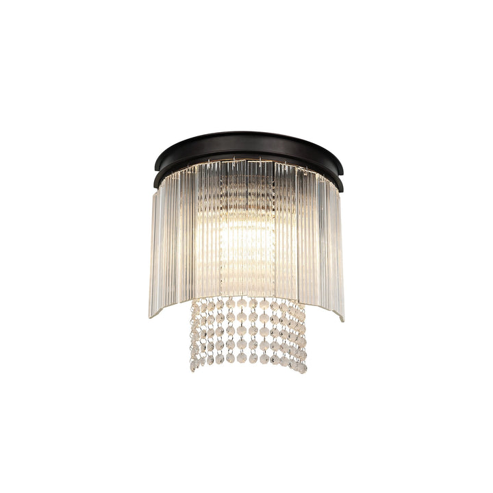 Nelson Lighting NL76809 Baylan Wall Light 2 Light Brown Oxide