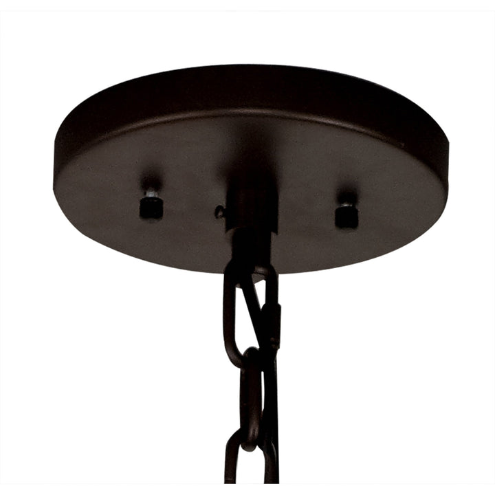 Nelson Lighting NL83269 Baylan 27 Light Large 3 Tier Round Pendant Brown Oxide