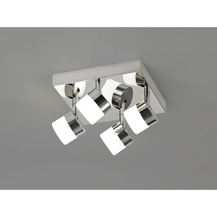 Nelson Lighting NL77429 Bovan Bathroom 4 Light Ceiling LED Polished Chrome