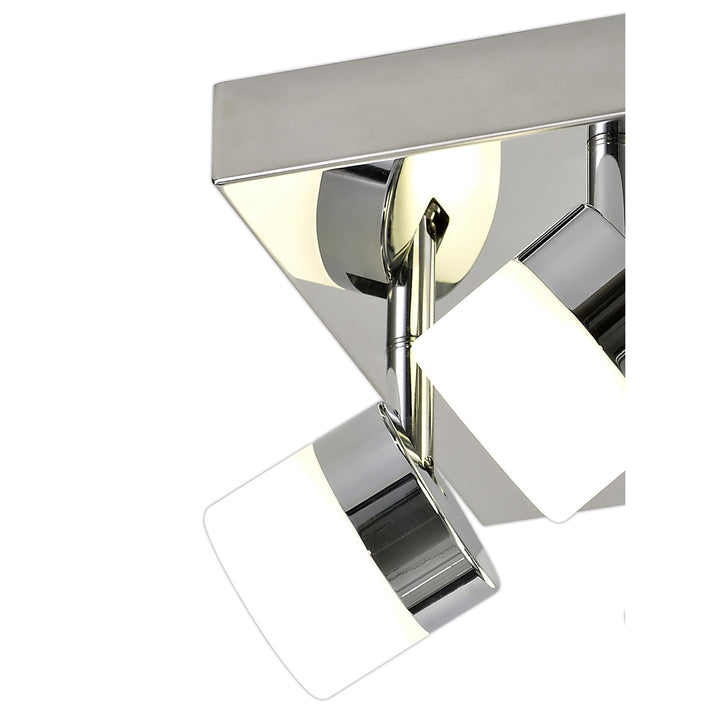 Nelson Lighting NL77429 Bovan Bathroom 4 Light Ceiling LED Polished Chrome