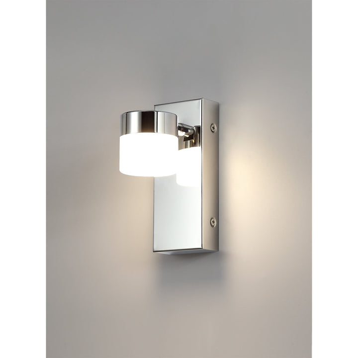 Nelson Lighting NL77439 Bovan Bathroom Wall Lamp Single Adjustable LED Polished Chrome