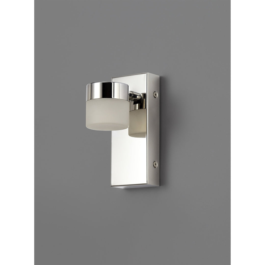 Nelson Lighting NL77439 Bovan Bathroom Wall Lamp Single Adjustable LED Polished Chrome