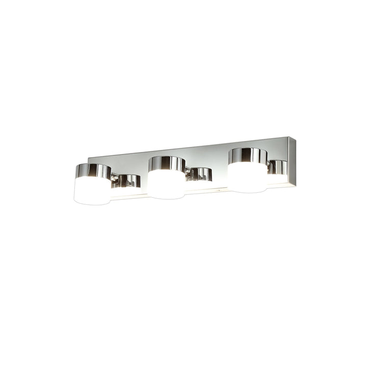 Nelson Lighting NL77449 Bovan Bathroom Wall Lamp Triple Adjustable LED Polished Chrome