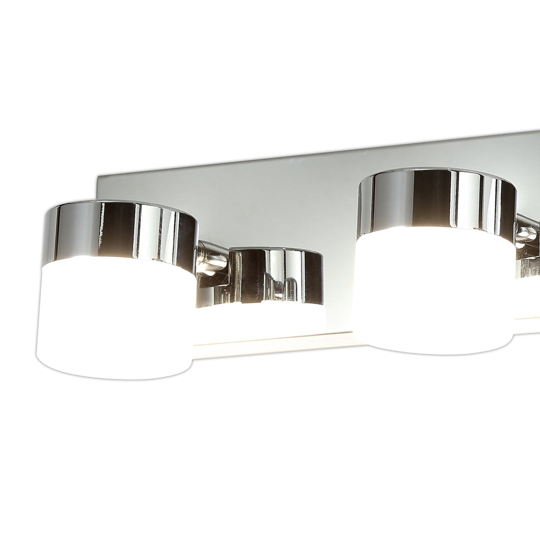 Nelson Lighting NL77449 Bovan Bathroom Wall Lamp Triple Adjustable LED Polished Chrome