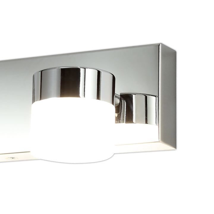 Nelson Lighting NL77449 Bovan Bathroom Wall Lamp Triple Adjustable LED Polished Chrome
