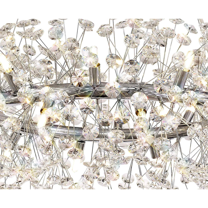 Nelson Lighting NL73959 Brussels Pendant 20 Light Polished Chrome/Crystal