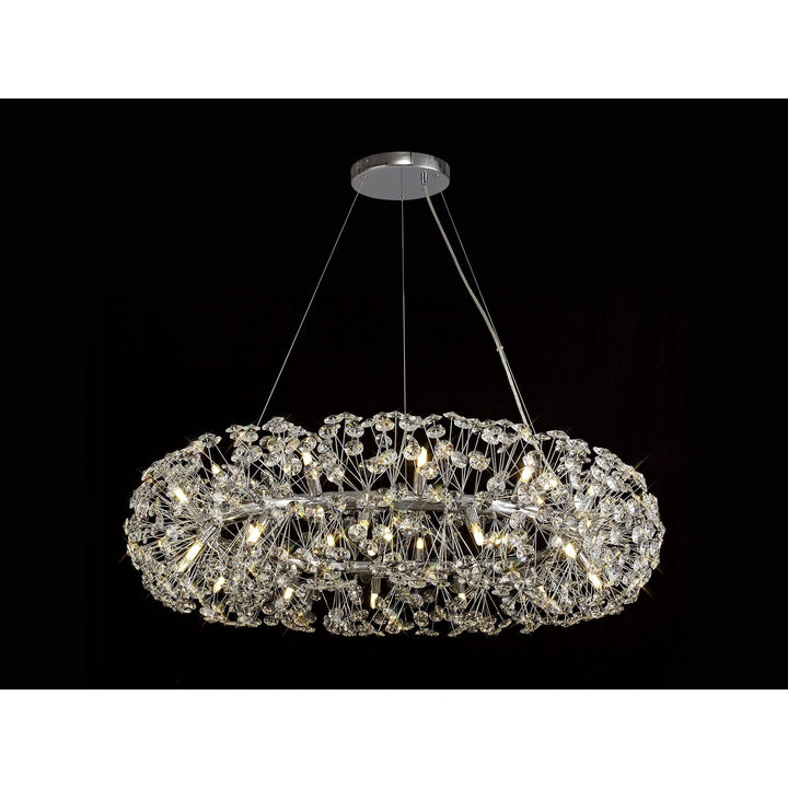 Nelson Lighting NL73969 | Brussels Pendant | 26 Light Polished Chrome/Crystal