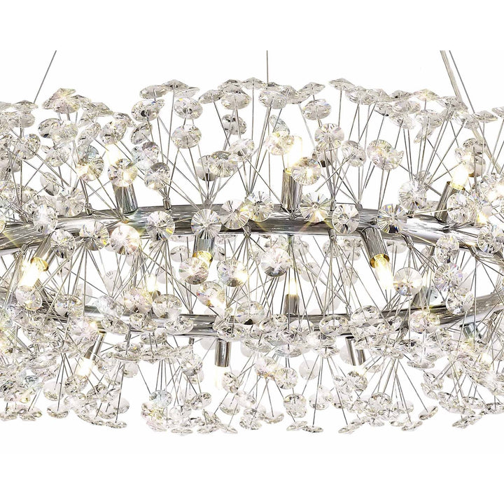 Nelson Lighting NL73969 | Brussels Pendant | 26 Light Polished Chrome/Crystal