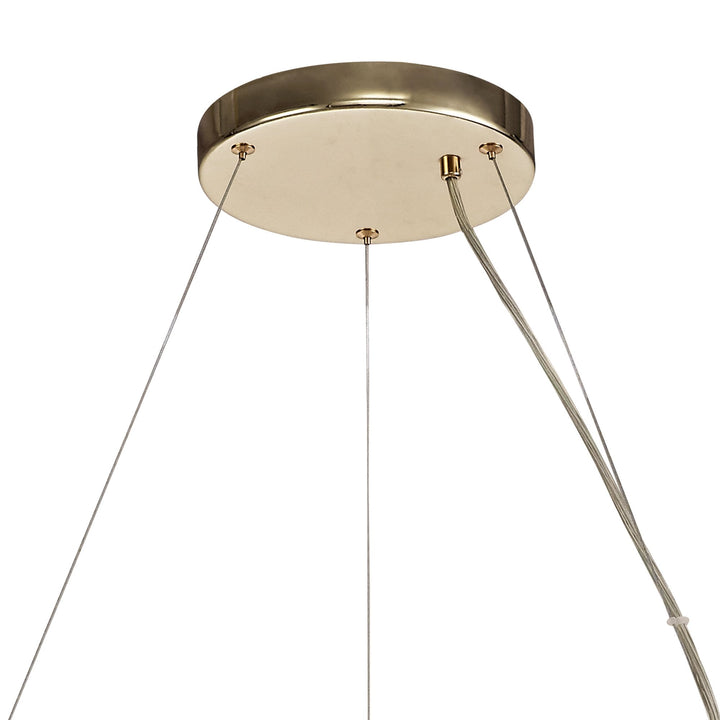 Nelson Lighting NL73999 Brussels Pendant 26 Light French Gold/Crystal