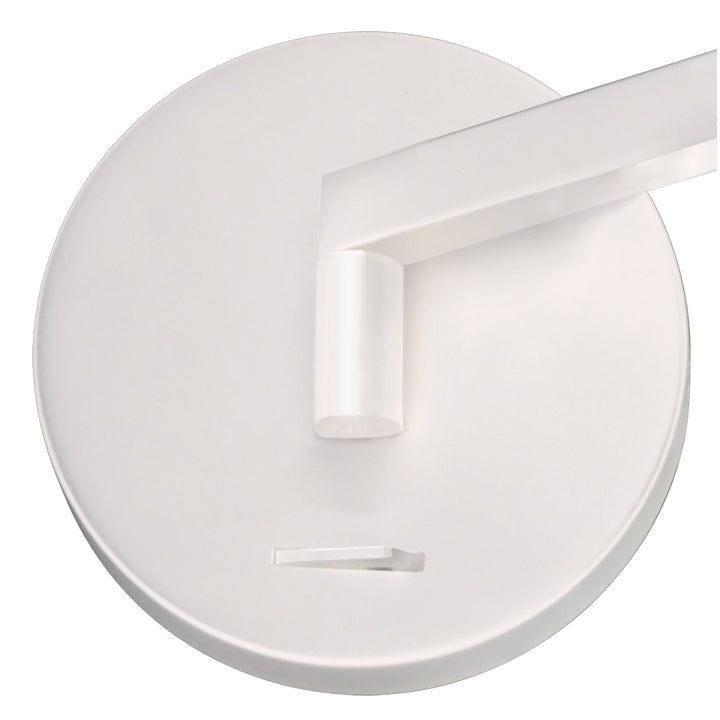 Nelson Lighting NL77969 Burlon Adjustable Wall Lamp / Reader LED Sand White