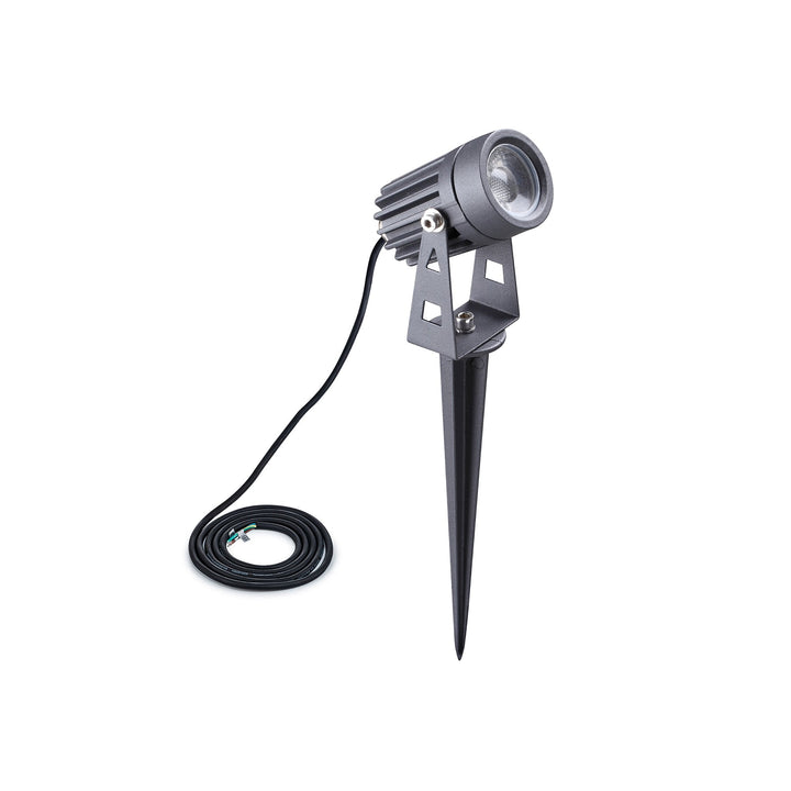 Nelson Lighting NL81759 Caster Outdoor Spike Light LED Grey/Black