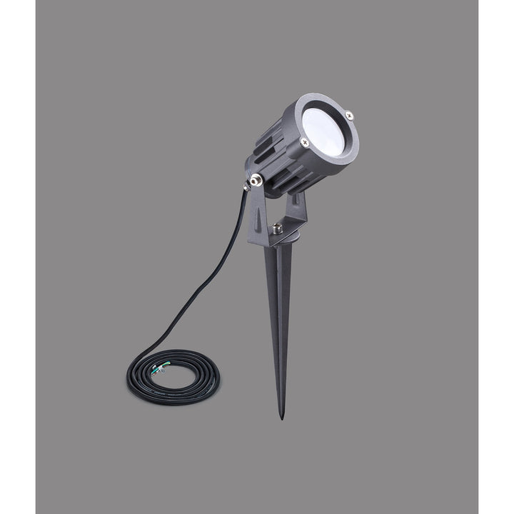 Nelson Lighting NL81769 Caster Outdoor Spike Light LED Grey/Black