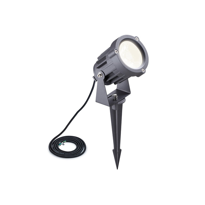 Nelson Lighting NL81779 Caster Outdoor Spike Light LED Grey/Black