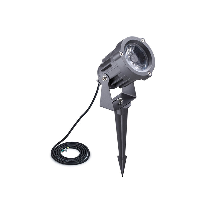 Nelson Lighting NL81779 Caster Outdoor Spike Light LED Grey/Black