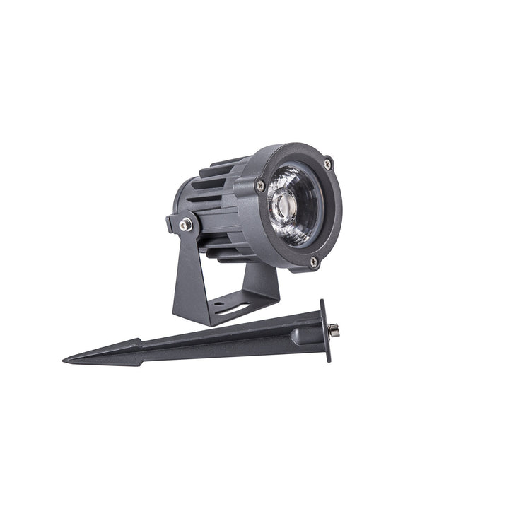 Nelson Lighting NL81779 Caster Outdoor Spike Light LED Grey/Black