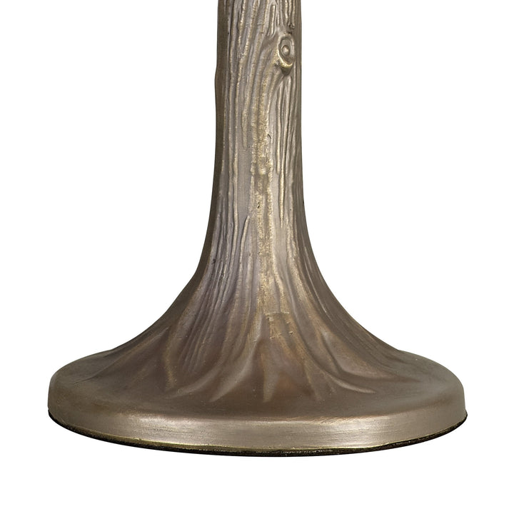 Nelson Lighting NLK00349 Chrisy 1 Light Tree Like Table Lamp With 30cm Tiffany Shade Beige/Aged Antique Brass