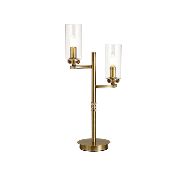 Nelson Lighting NL73589 Darling Table Lamp Antique Brass