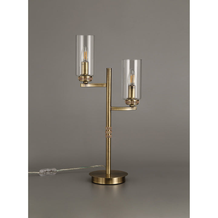 Nelson Lighting NL73589 Darling Table Lamp Antique Brass