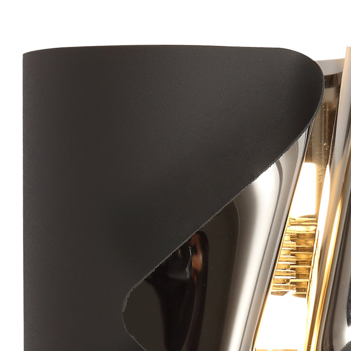 Nelson Lighting NL73679 Eurika Wall Lamp LED Sand Anthracite/Polished Chrome
