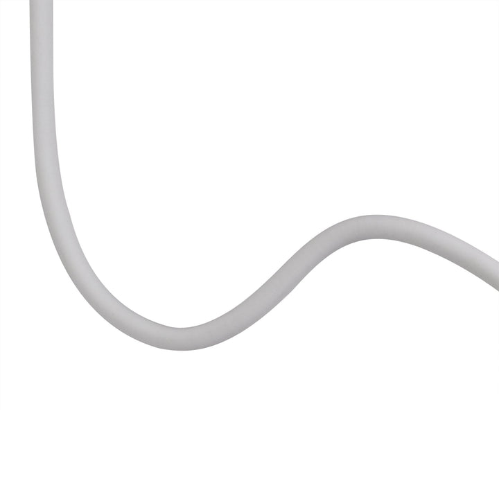 Nelson Lighting NL76509 Gino Flexible Ceiling 1 Light Satin White/Satin Nickel