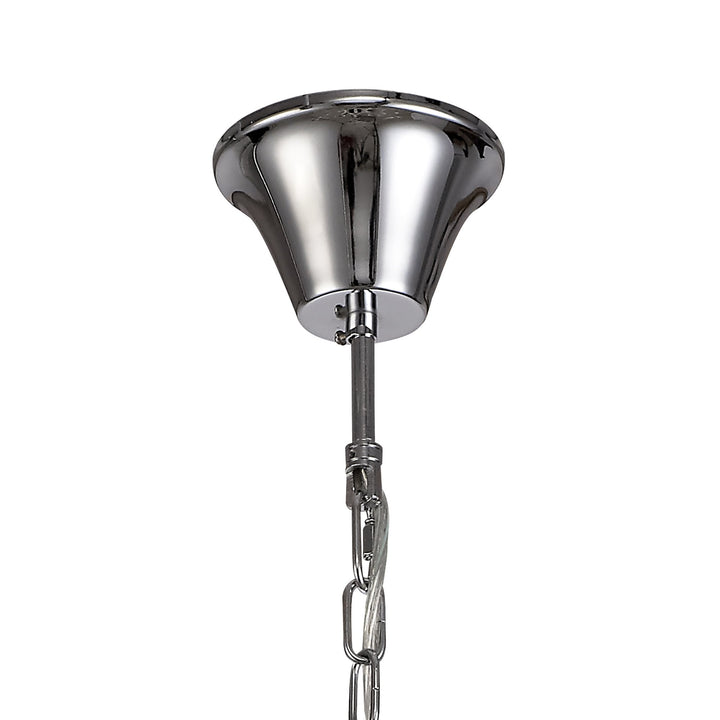 Nelson Lighting NL74229 Glastonbury Chandelier Pendant 12 Light Polished Chrome/Clear Glass/Crystal