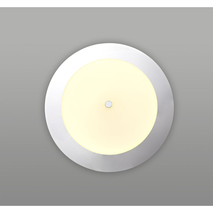 Nelson Lighting NL77649 Hex Bathroom LED Flush Ceiling Light Polished Chrome