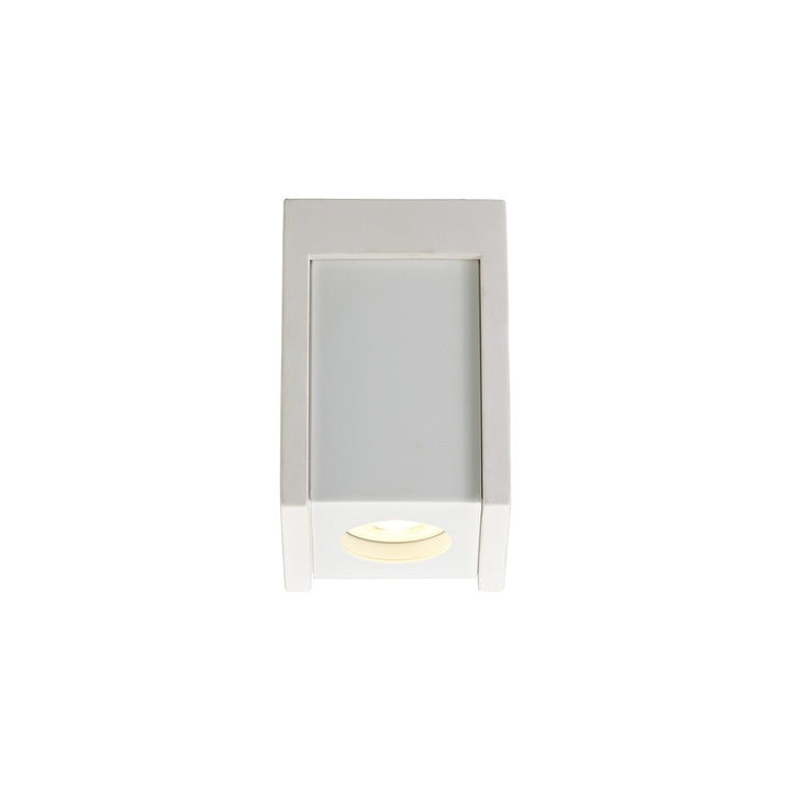 Nelson Lighting NLK01089 Inigo 1 Light Ceiling White Paintable Gypsum With Matt White Cover