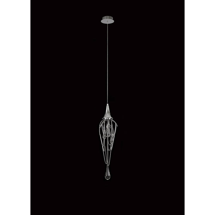 Nelson Lighting NL78559 Istan Pendant 1 Light Polished Chrome