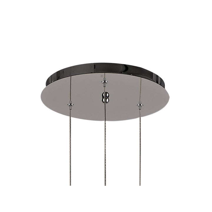 Nelson Lighting NL78569 Istan Pendant Round 3 Light Polished Chrome