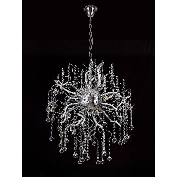 Nelson Lighting NL81289 Jaxal Dimmable Pendant 24 Light LED Polished Chrome