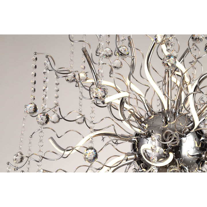 Nelson Lighting NL81289 Jaxal Dimmable Pendant 24 Light LED Polished Chrome