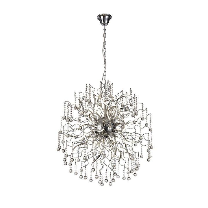 Nelson Lighting NL81299 Jaxal Dimmable Pendant 30 Light LED Polished Chrome