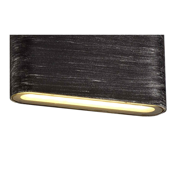Nelson Lighting NL72159 Libby Outdoor Up and Downward Lighting Wall Lamp LED Black/Silver