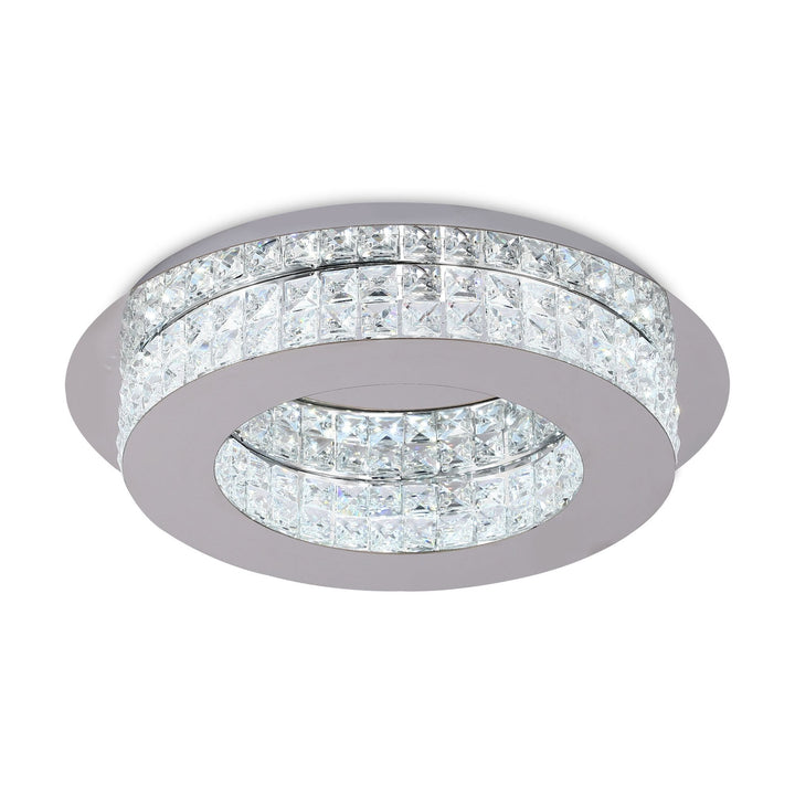 Nelson Lighting NL70469 Livia Ceiling Light LED Polished Chrome/Crystal