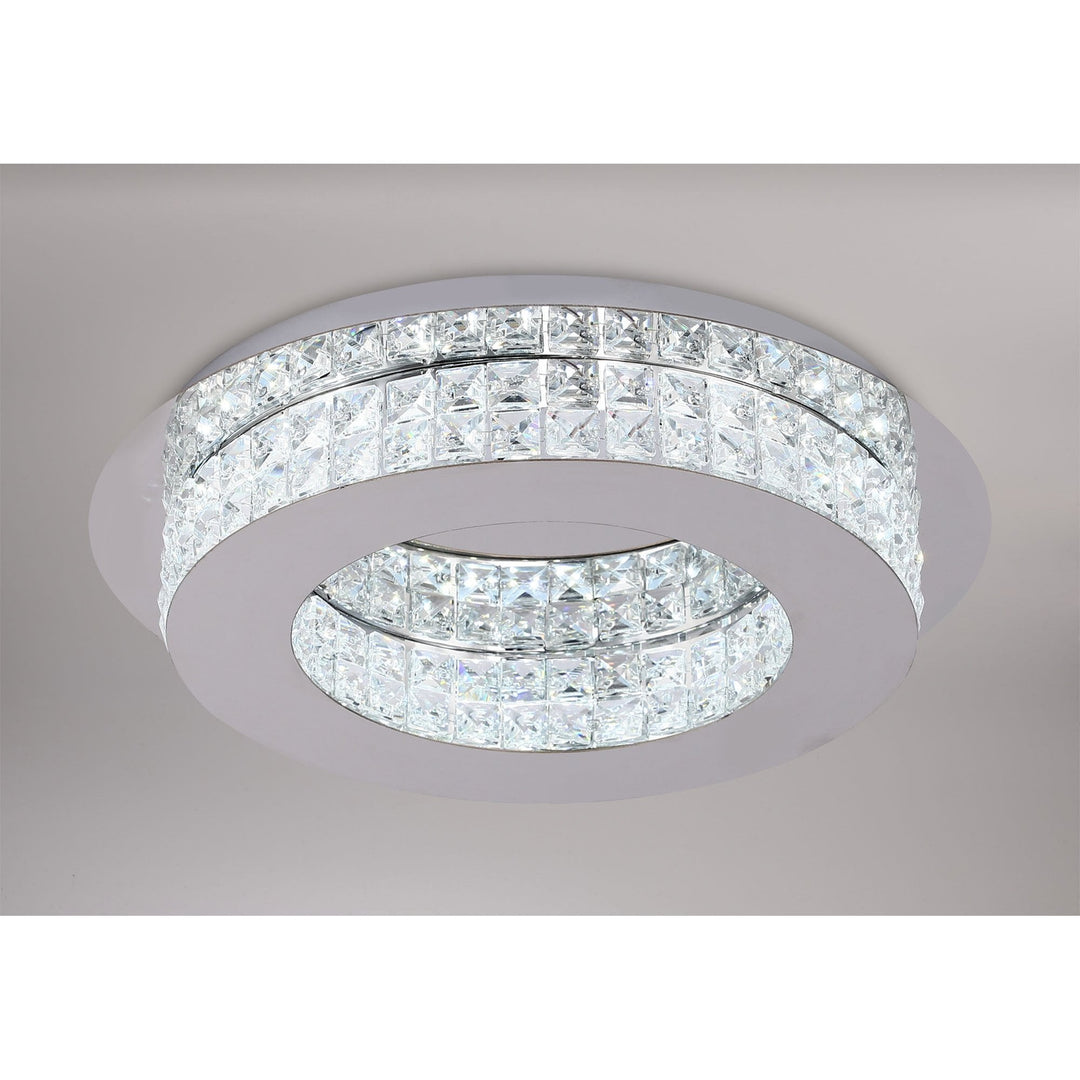 Nelson Lighting NL70469 Livia Ceiling Light LED Polished Chrome/Crystal